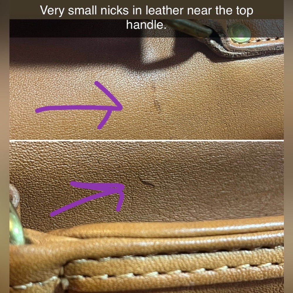 Vintage Coach Carrier Brief Bag in British Tan with Hang Tag - Style 9800 - Picture 12 of 16